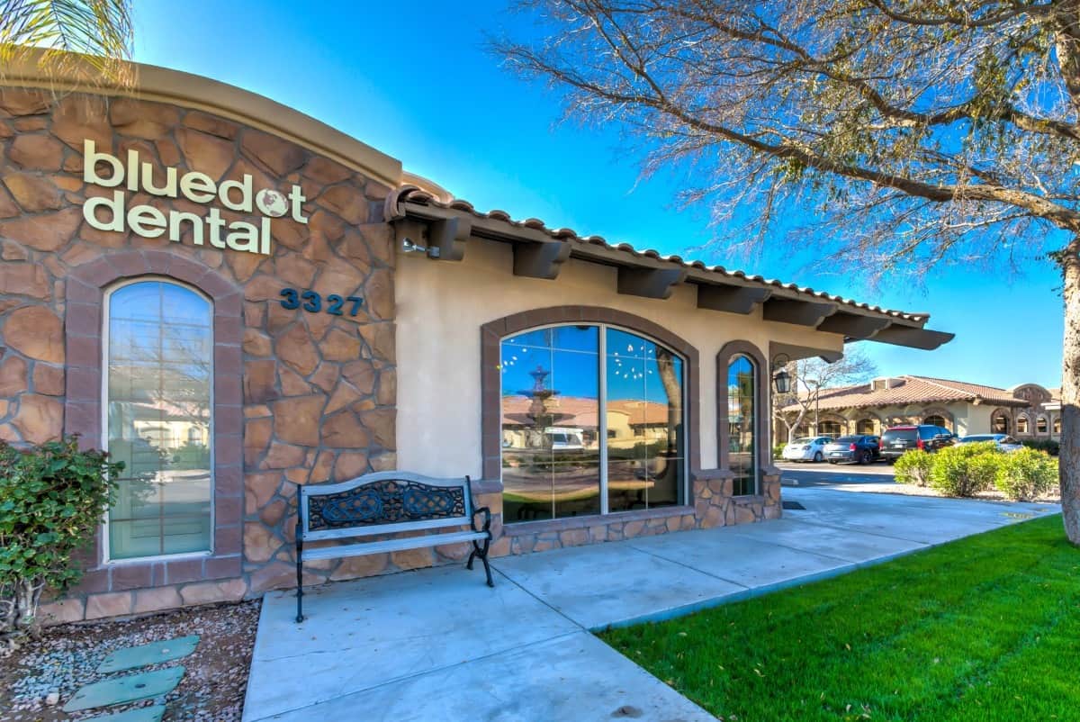 Front desk at BlueDot Dental in Gilbert